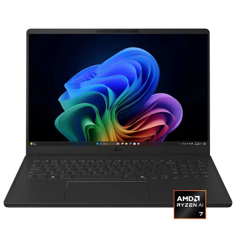 LG - gram Book 16" Copilot+ PC Touchscreen Laptop with AMD Ryzen AI 7 445 -16GB RAM -1TB SSD - Titan Black