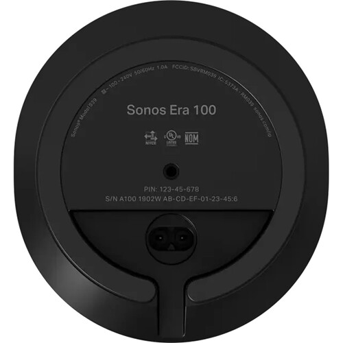 Sonos Era 100 Wireless Smart Speaker - Black - Image 3