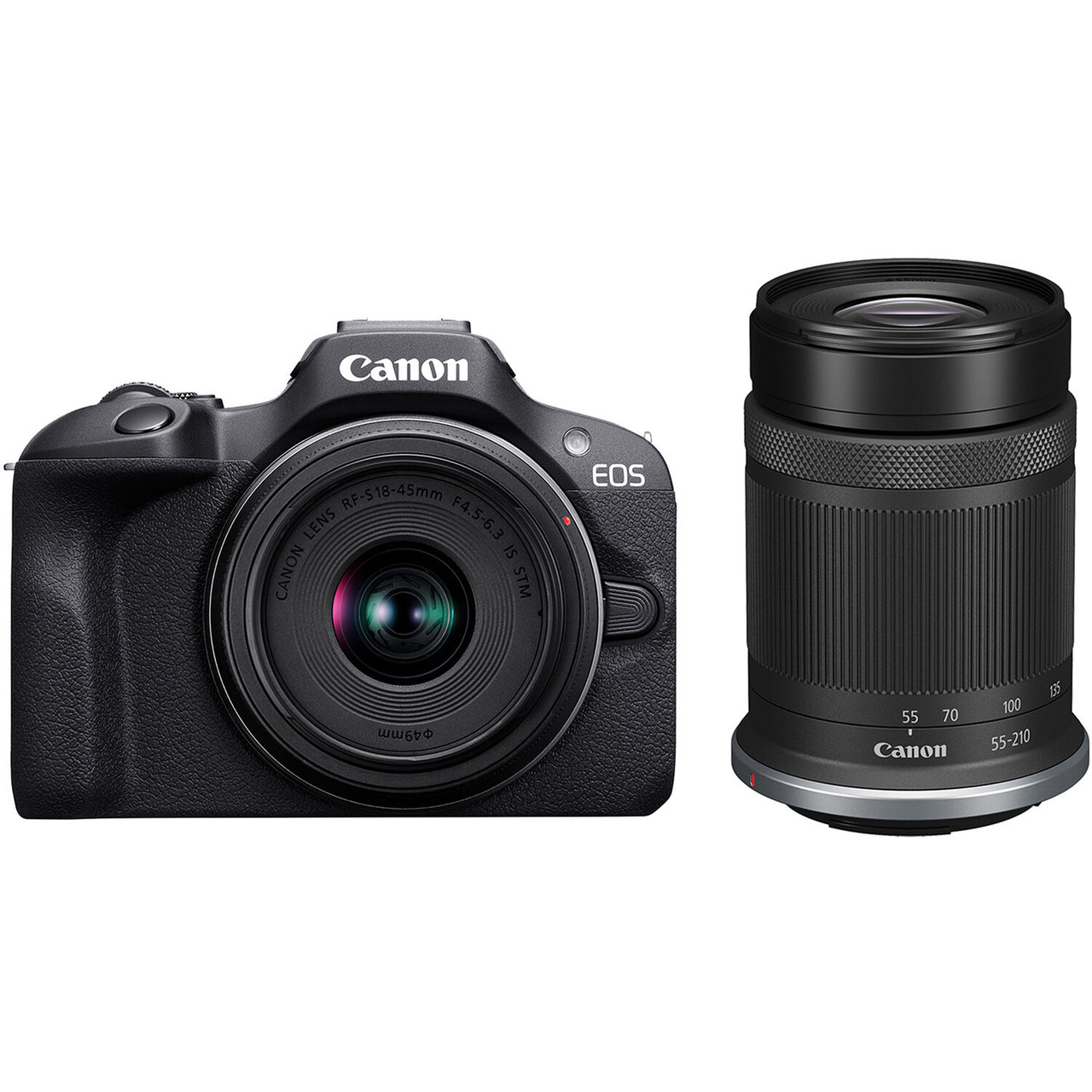 Canon EOS R100 Mirrorless Camera with RF-S 18–45mm f/4.5–6.3 IS STM Lens – Black