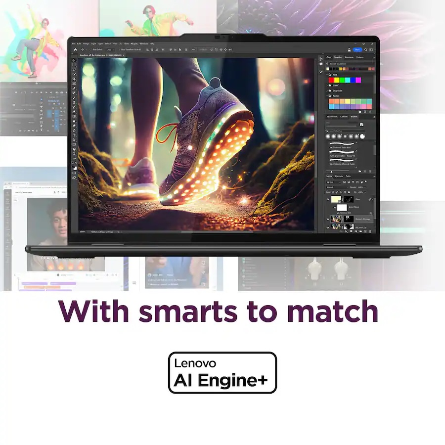 Lenovo Yoga 7i 2-in-1 Laptop – 16" 2K Touchscreen, Intel Core Ultra 7 155U, 16GB RAM, 1TB SSD – Storm Grey - Image 4