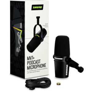 Shure MV7+ USB/XLR Dynamic Microphone - Black